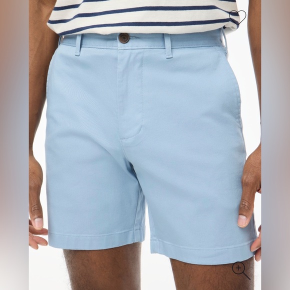 J. Crew Factory 7" flex chino short • size 28 • NWT • L0923 • Danube Blue - Picture 2 of 13
